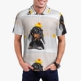 thumbnail image 1 of Balery Dachshund Sitting in Bathtub Camisa Polo de Hombre con Estampado, de Manga Corta y Tejido Medio, Camisa Tipo Golf Polo-3X-Large, 1 of 6