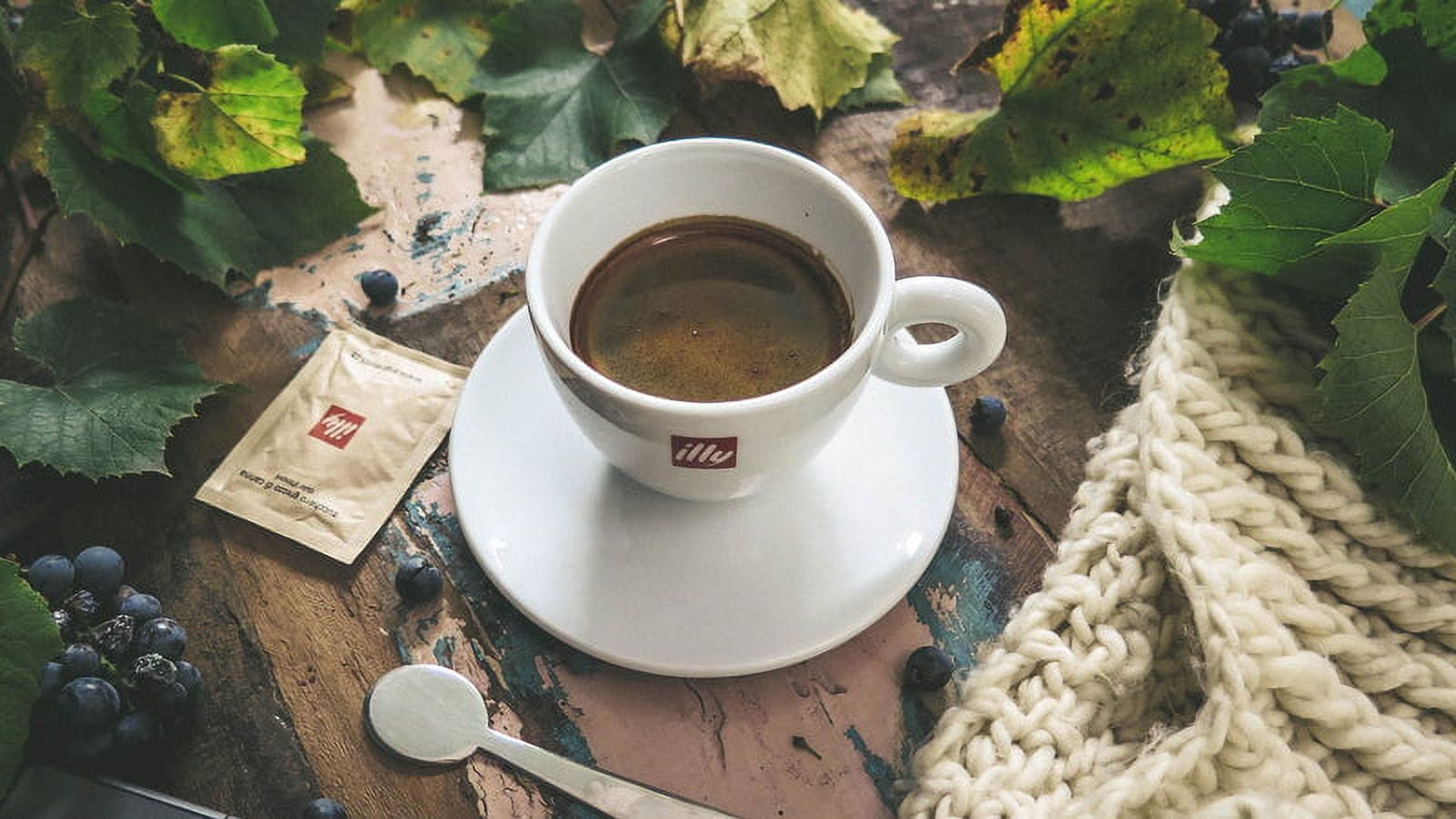 illy Intenso Whole Bean Coffee, Dark Roast, Intense, Robust and Full Flavored With Notes of Deep Cocoa, 100% Arabica Coffee, No Preservatives, 8.8 Ounce (Pack of 1)