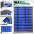 thumbnail image 6 of Parts Cabinet, Parts Cabinet, Bolt and Nut Tool Storage Cabinet with 75 Drawers, Heavy-Duty Build, Stackable Design and Clear Drawer Labels for Tool Hardware Storage Garage, Hobby Room, 6 of 7