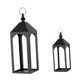 thumbnail image 3 of 2 Piezas Portavelas Farol de Metal Soporte de Hierro para Velas Moderno Rústico Decorativo Adecuado para Sala Fiestas Chimenea y Decoración de, 3 of 9