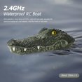 thumbnail image 1 of Barco Teledirigido Barco RC de 20 minutos de tiempo de diversión, alta simulación, impermeable, 2,4 GHz, barcos con cabeza de cocodrilo, 1 of 4