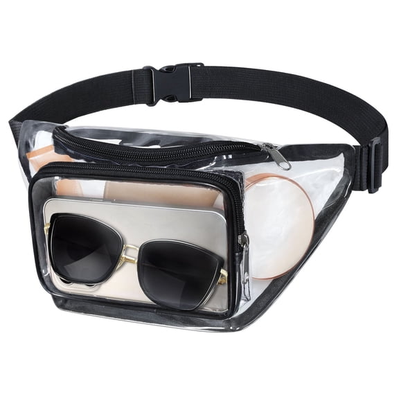 GASTROPOD Clear Fanny Pack for Stadium,Clear Fanny Pack Stadium Approved Bag for Events Concerts Music Festivals with Adjustable Strap Clear Festival Bag