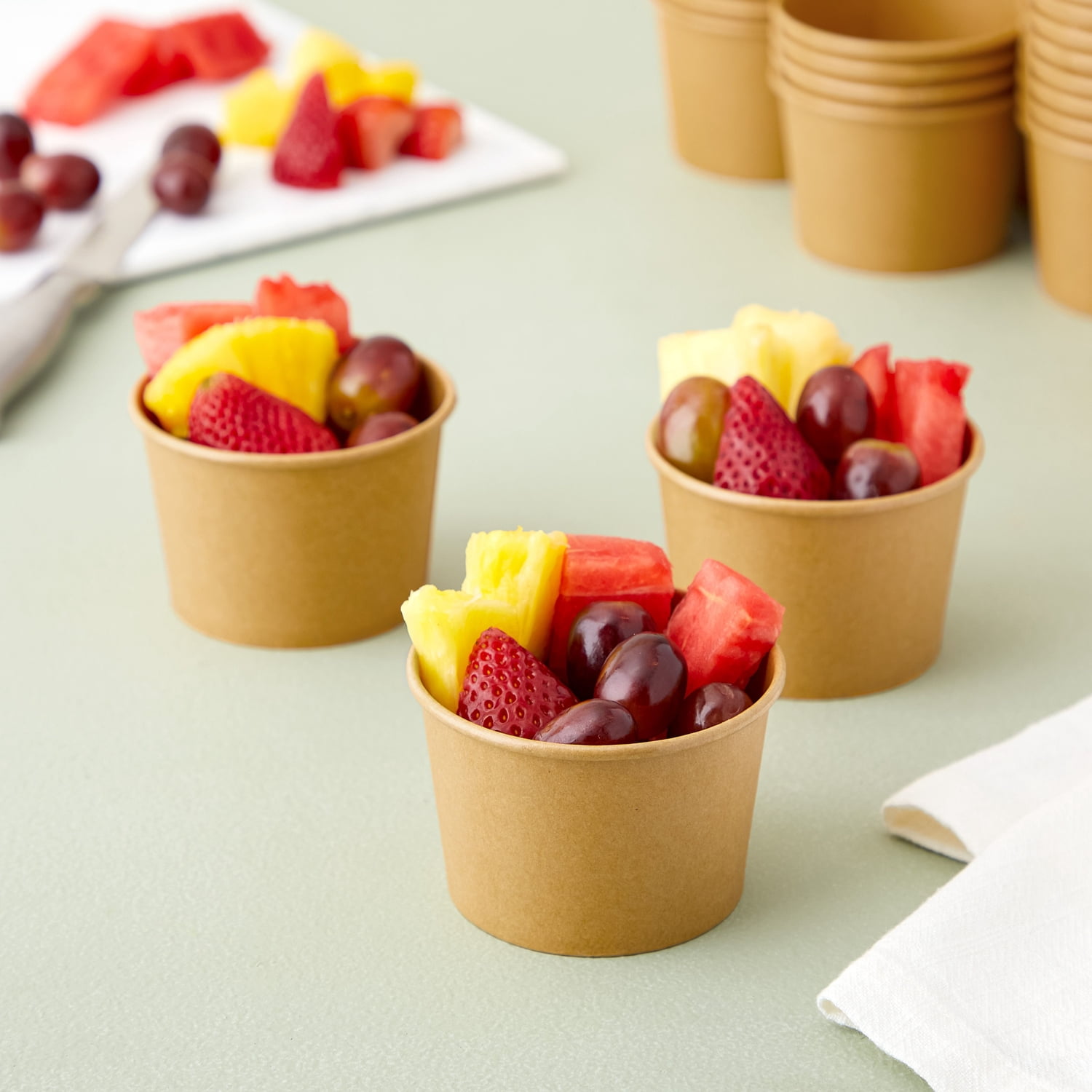 150-Piece Disposable Ice Cream Cup Set - 12 Oz Colorful Paper Bowls With Lids & Spoons For Parties