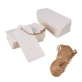 thumbnail image 1 of 100 tarjetas cuadradas en blanco, etiquetas de papel Kraft, etiquetas de precio, etiquetas para bodas y fiestas., 1 of 6