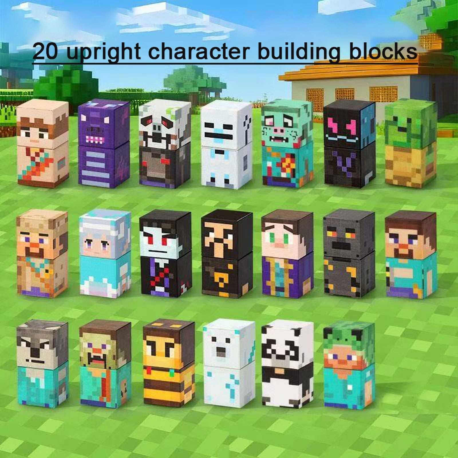 Magnetic building block toy, full series of 38 characters, the best gift 76-piece set