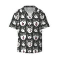 thumbnail image 6 of Kdxio Men's Hawaiian Shirt for Men Short Sleeve Shirt Husky Summer Casual Holiday Beach Button Down T-Shirts, 6 of 7