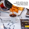 thumbnail image 3 of Colonial Coffee Roasters In-Room Hotel Ground Coffee Filter Portion Packs, Dark Roast, 0.50 Ounce (Pack of 50), Use with 4-Cup Drip Coffee Machine, 3 of 6