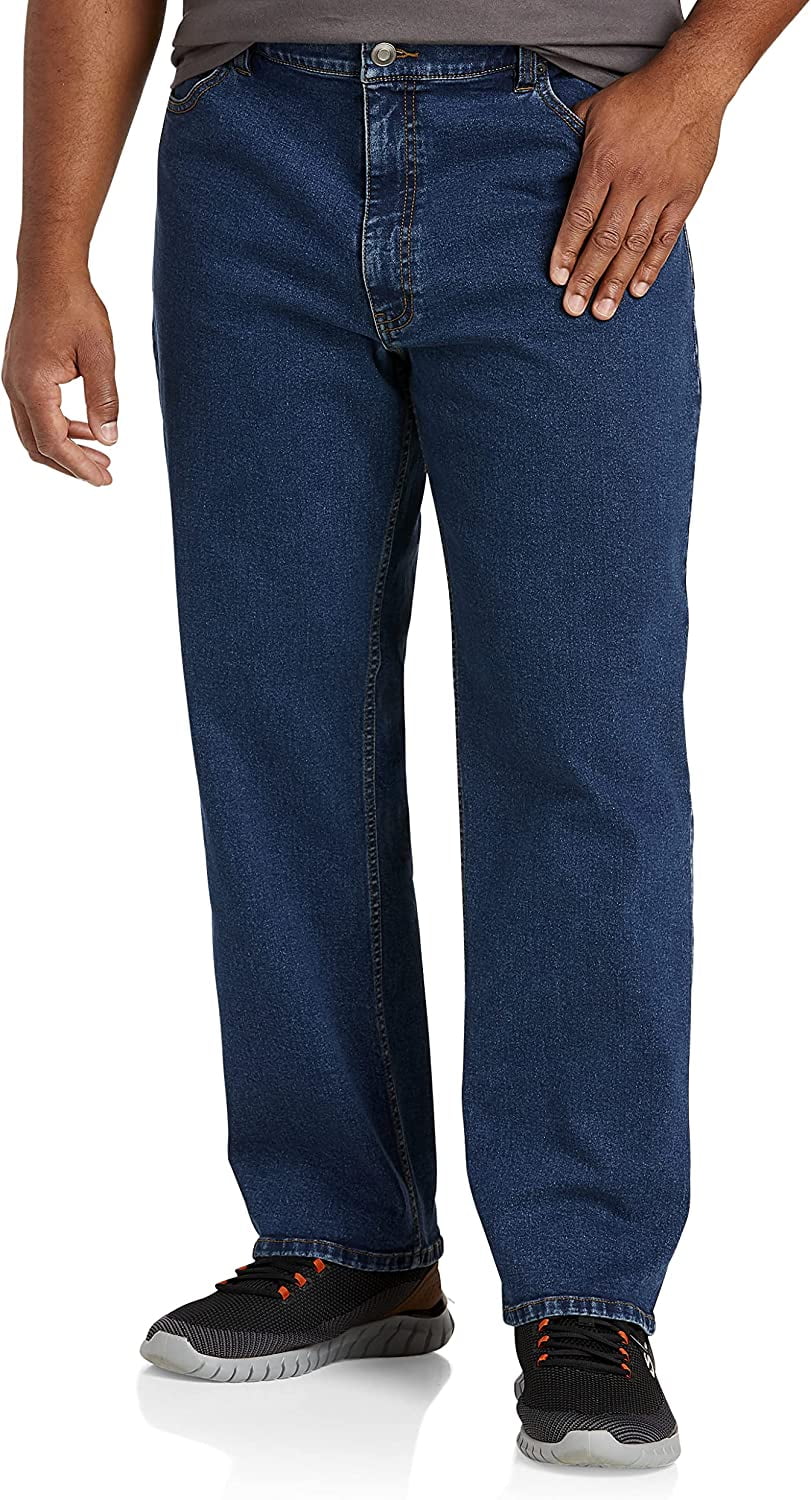 Big and Tall Essentials by DXL Men's Relaxed-Fit Jeans, Medium Wash ...