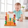 thumbnail image 3 of Mushroom Peg Matching Gifts Preschools Learning Set Large Particle Nails 50 Pegs Juguetes educativos para niños Niños Niños, 3 of 8