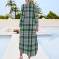 thumbnail image 2 of Clan Robe Chemise à Manches Longues Tartan Vêtements d'Été 2024 Nouveauté Robe Femme, 2 of 4