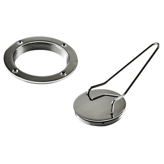 Marine City 3 Inches Marine Round 316 Stainless Steel Inspection Deck Plate with Deck Key