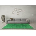 thumbnail image 3 of Ahgly Company Indoor Square Oriental Green Industrial Area Rugs, 7' Square, 3 of 4