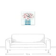 thumbnail image 3 of Creative Products Striped Flower Vase 24x24 Canvas Wall Art, 3 of 5