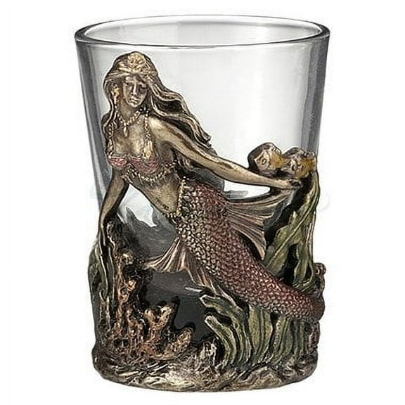 Unicorn Studios WU76623A4 Swimming Mermaid Shot Glasses