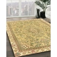 thumbnail image 3 of Ahgly Company Machine Washable Indoor Round Abstract Cinnamon Brown Area Rugs, 4' Round, 3 of 7