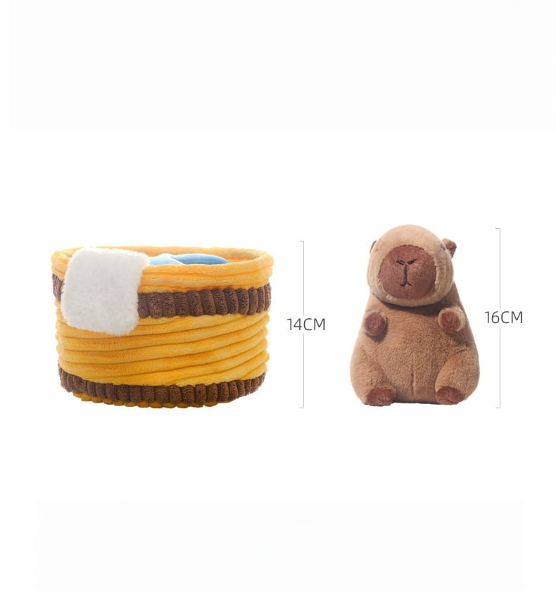 Cute Capybara Plush Toy, Soft Stuffed Animal Doll, Adorable Cuddle Pillow Plushie for Kids & Adults, Cozy Sleep Companion, Perfect Birthday or Holiday Gift for Girlfriend