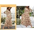 thumbnail image 6 of Wataxii Long Sleeve Dress for Women Casual Maxi Dress Boho Evening Dresses Wedding Guest Dresses Cocktail Party Vacation Beach Dress, 6 of 8