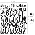 thumbnail image 5 of 520 Pieces 10 Sheets Vinyl Letters Stickers, 2 inch 1 inchCapital Alphabet Stickers Self Adhesive Letters Sticks for Notebook,Door,Signs,Cars(Black), 5 of 5