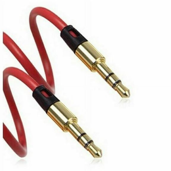 2x 3.5mm Braided Male to Male Stereo Audio AUX Cable Cord