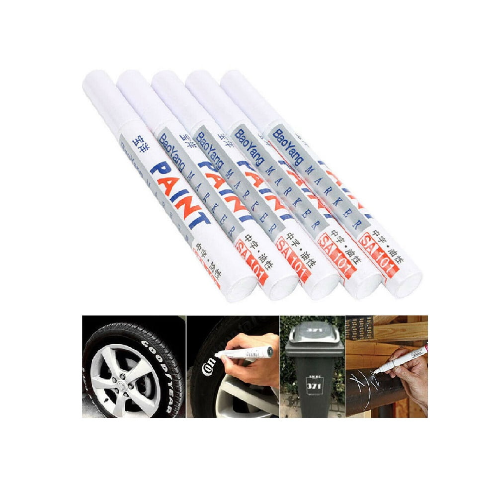 Rubber Large Volume White Paint Tire Pen Permanent  Wheel Marker Lettering