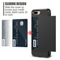 thumbnail image 2 of For Apple iPhone 8 Plus Blue Shockproof Card Slot Wallet Heavy Duty Case Tough 360 Cover Case, 2 of 2