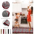 thumbnail image 6 of Kitchen Rugs and Mats Set of 2 Christmas Bird Snowflake Red Black Plaid Kitchen Sink Mat,Non-Slip Area Runner Rug,Washable Floor Mat for Home Dining Room Office 18"x30"+18"x48", 6 of 6