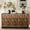 Natural Wood+Brown, variant on Two - tier Storage with Three Doors | Ideal for Clutter - free Organization | Keeps Essentials at Hand