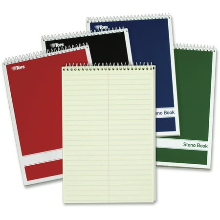 - TOPS, TOP80221, Gregg-ruled Steno Book, 4 / Pack
