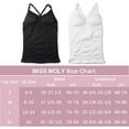 thumbnail image 2 of Womens Yoga Camisole Spaghetti Strap Sleeveless Cami with Built-in Bra Compression Tummy Control Tank Top, 2 of 6
