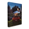 thumbnail image 3 of Stupell Industries Romantic Bunny Couple Drive-In Movie Date Animals Painting Gallery Wrapped Canvas Print Wall Art, Design by Lucia Heffernan, 3 of 5