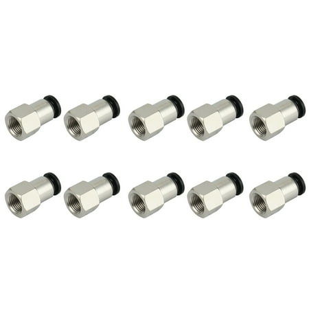 

10 Pack Pneumatic Push to Connect Air Fittings Push in Connectors