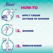Nair Hair Remover Cream Nourish Shower Power Moroccan Argan Oil, 13 oz.