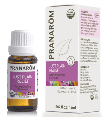 Pranarom Just Plain Relief Organic Clove & Peppermint Essential Oil Blend, 15ml