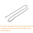 thumbnail image 3 of Uxcell Purse Chain Strap, 32" Purse Strap Shoulder Bag Replacement Strap, White&Silver, 3 of 6