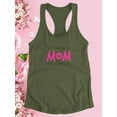 thumbnail image 3 of To The Best Mom Bold Pink   Racerback Tank Women -Image by Shutterstock, Female x-Small, 3 of 4