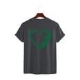 thumbnail image 4 of AherBiu Hauts de la Saint-Patrick pour Femmes Manches Courtes Imprimés Décontractés Basiques, 4 of 7