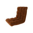 thumbnail image 3 of Loungie Microplush Recliner Modern Convertible Chair Folding Floor Chair Adjustable, Brown, 3 of 7