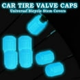 thumbnail image 5 of Tire air caps, Glowing tire caps, Universal tire caps for Cars Trucks Motorcycles SUVs and Bikes Glow in The Dark stem caps (6 Color-24PCS), 5 of 8