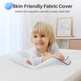 thumbnail image 2 of 4-Inch Twin Size Memory Foam Mattress Topper with Soft Bamboo Charcoal Cover, Pressure Relief & Cooling Support for Bunk Bed, Guest Bed and Dorm Room, 2 of 7