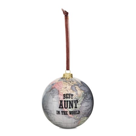 Pavilion Gift Global Love Best Aunt In The World Ornament (Best Love Calculator In The World)