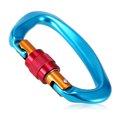 thumbnail image 4 of 25KN Screw Locking Gate Carabiner Heavy Duty D-shape Buckle Pack D-ring Carabiner Climbing Rappelling Canyoning Hammock Locking Clip, 4 of 7