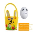 thumbnail image 6 of CoreLiving Mini Felt Bunny Easter Baskets with Convenient Handles - Perfect for Fun-Filled Egg Hunts & Adorable Goodie Bags for All Your Easter Festivities, 6 of 6