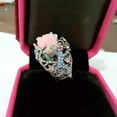 thumbnail image 6 of xiangDd Vintage Rose With Diamonds Exaggerated Ring Jewelry, 6 of 7
