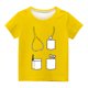 thumbnail image 3 of Niño Pequeño Camisa de Pascua Chico Manga Corta Camiseta Gráfica Cuello Redondo Crop Top para 3-14 Años Niñas Y Chico, 3 of 5