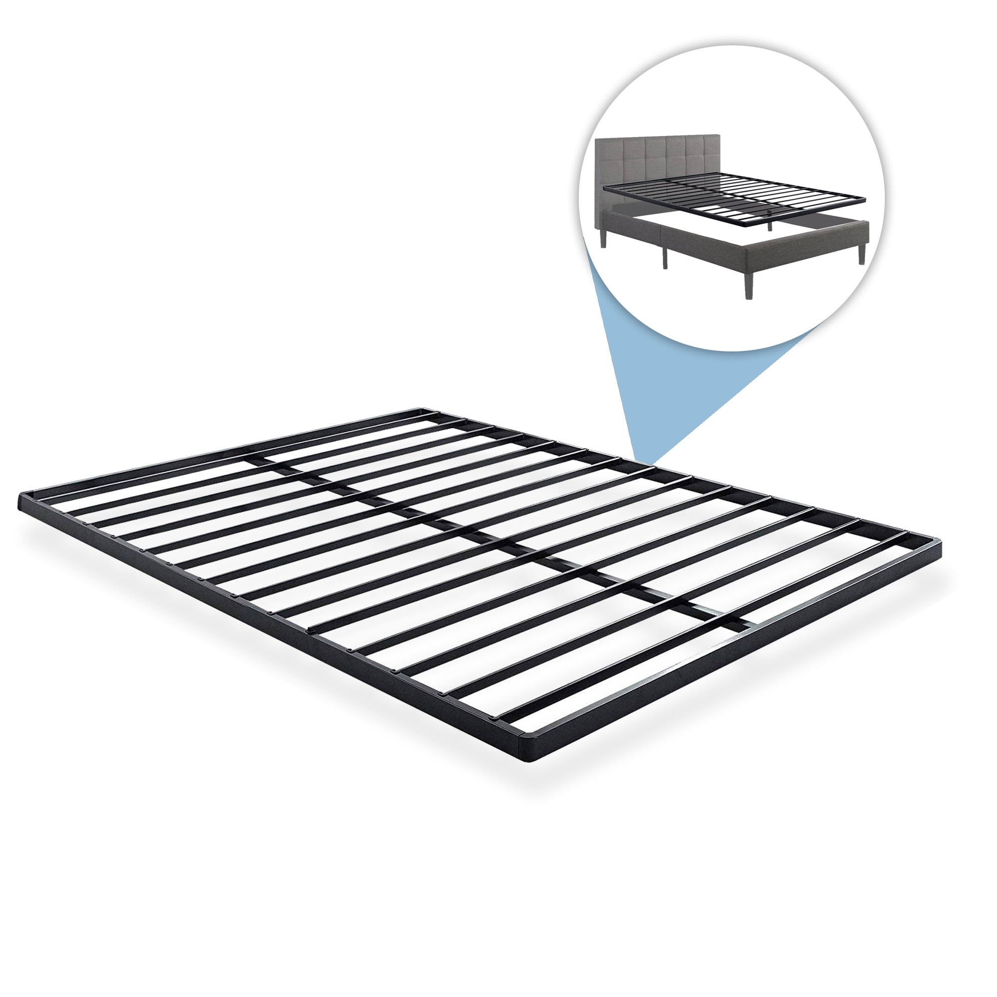 Continental Sleep, 1inch Easy Assembly Quick Lock Premium Metal Designed Steel Bunkie Board