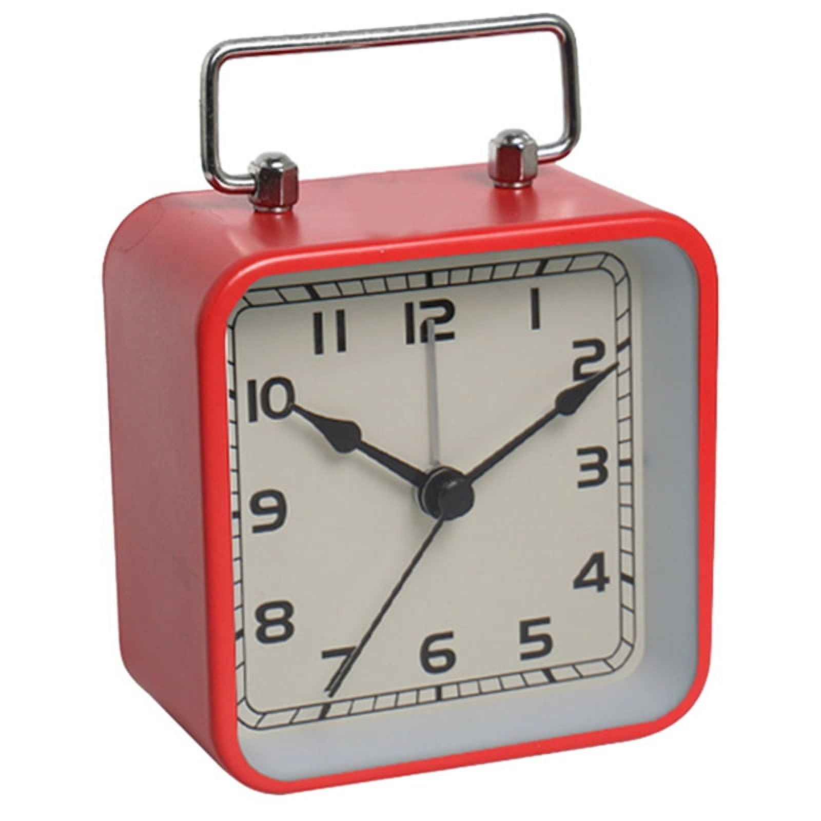 Seiko 3.5 inch Akarui Bell Alarm, Red Traditional Analog