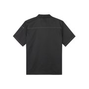 Raenseen Unisex Chef Coat Pressional Hotel Kitchen Chef Jacket Men Women Restaurant Canteen Working Black Short Sleeve L