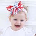 thumbnail image 3 of OAVQHLG3B 4th of July Baby Headband,Flower America Flag Headband,independence Day Headwear Hairband Fourth of July Accessories, 3 of 8