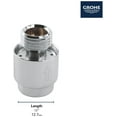 thumbnail image 2 of Grohe 07911000 Part- 1/2" X 1/2" Inline Vacuum Bkr, 2 of 2