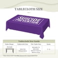 thumbnail image 5 of Suicide Prevention Month Tablecloth Rectangle Waterproof Spill-Proof Table Cloth Cover For Kitchen Dining Farmhouse Party Wedding Outdoor Picnic Camping 54x72in, 5 of 7